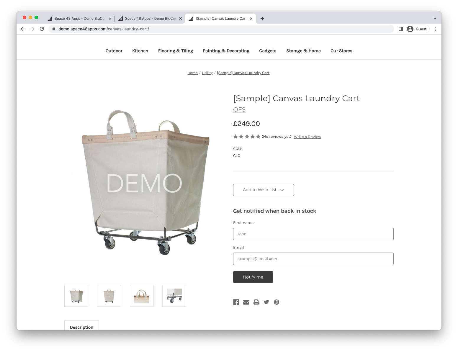 Sign-up form showing customer name fields
